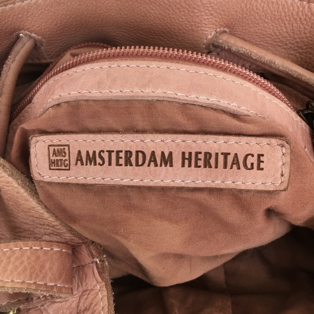 Amsterdam Heritage Boho Leather Fringe Hobo Bag in Blush From Sundance Catalog - Picture 10 of 16